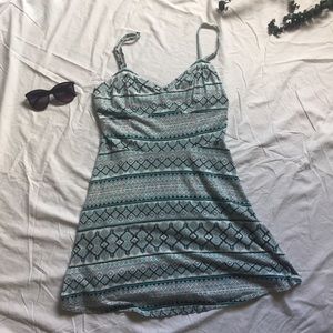 Aeropostale Printed Pattern Spaghetti Strap Dress